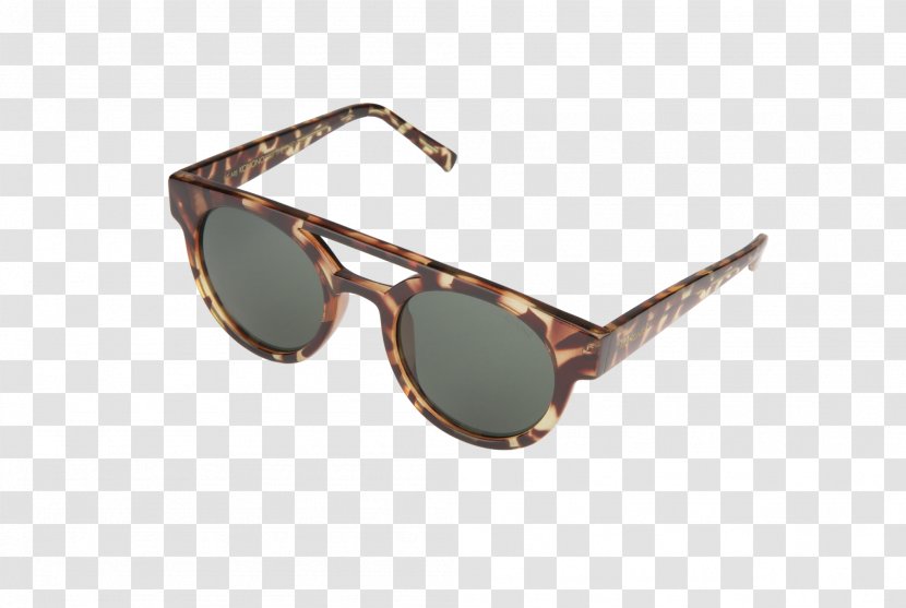 Aviator Sunglasses Ray-Ban Classic KOMONO - Brown Transparent PNG