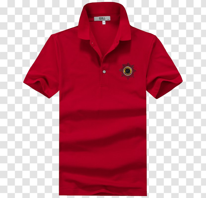 T-shirt Polo Shirt Sleeve Collar - T - Antarctic Men's Embroidered Lapel Transparent PNG