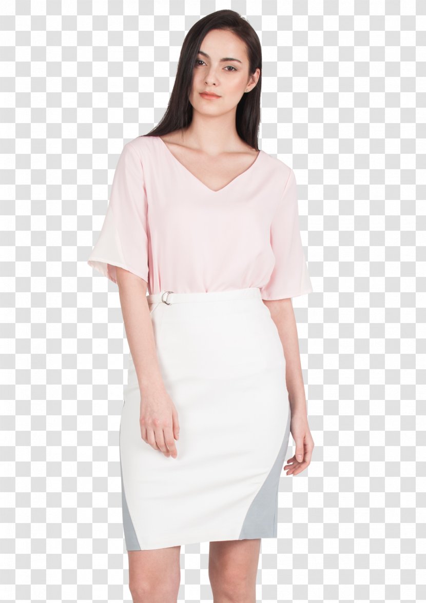 Maxi Dress Sleeve Shirtdress Ruffle - White - Pencil Skirt Transparent PNG