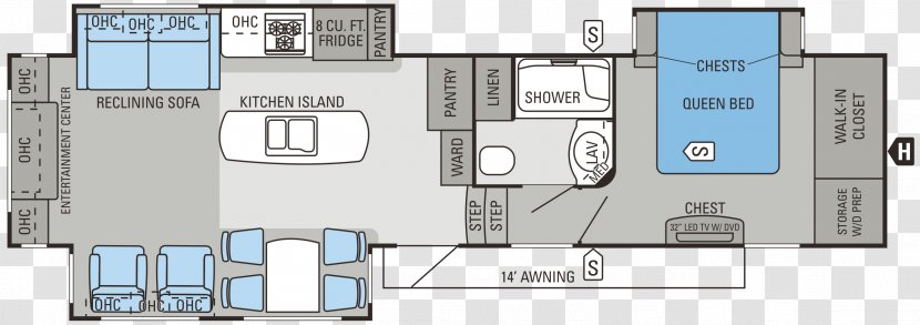 Eagle Premier Floor Plan Caravan Campervans Transparent PNG