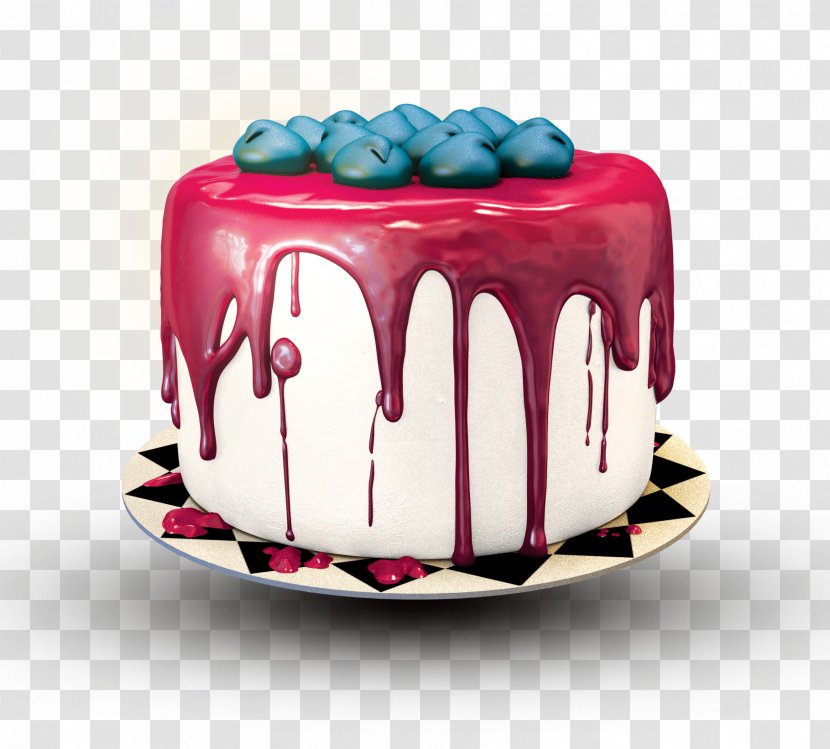Birthday Cake Torte - Restaurant - Cartoon Blueberry Transparent PNG