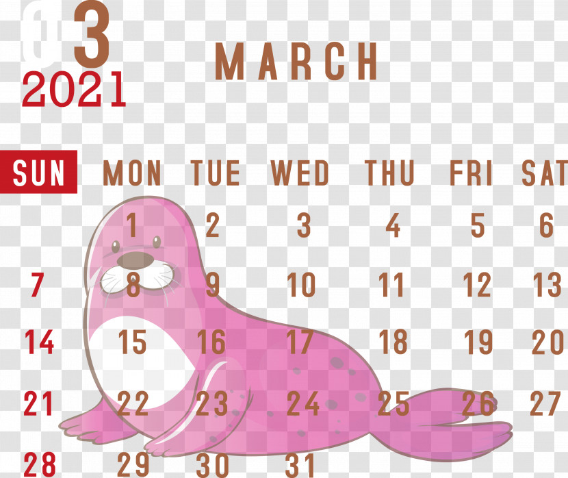 March 2021 Printable Calendar March 2021 Calendar 2021 Calendar Transparent PNG