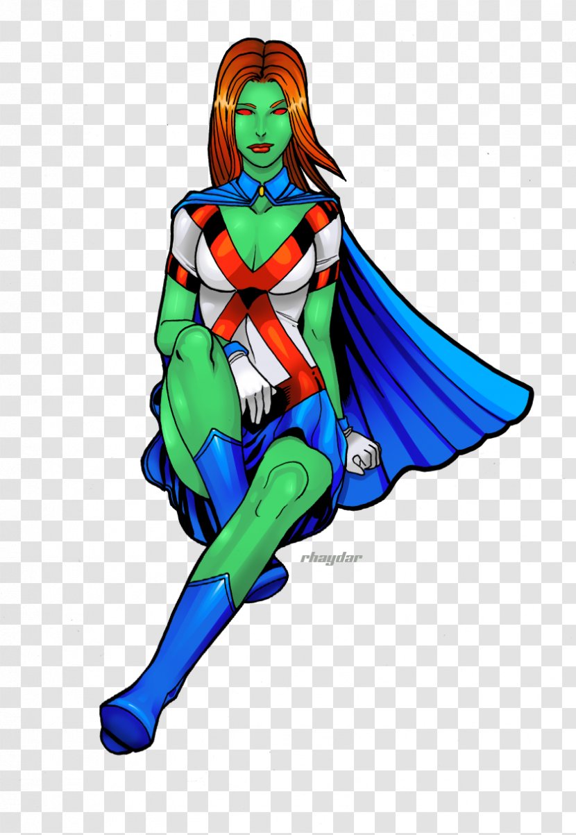 Costume Design Superhero Clip Art - Fictional Character - Miss Martian Transparent PNG