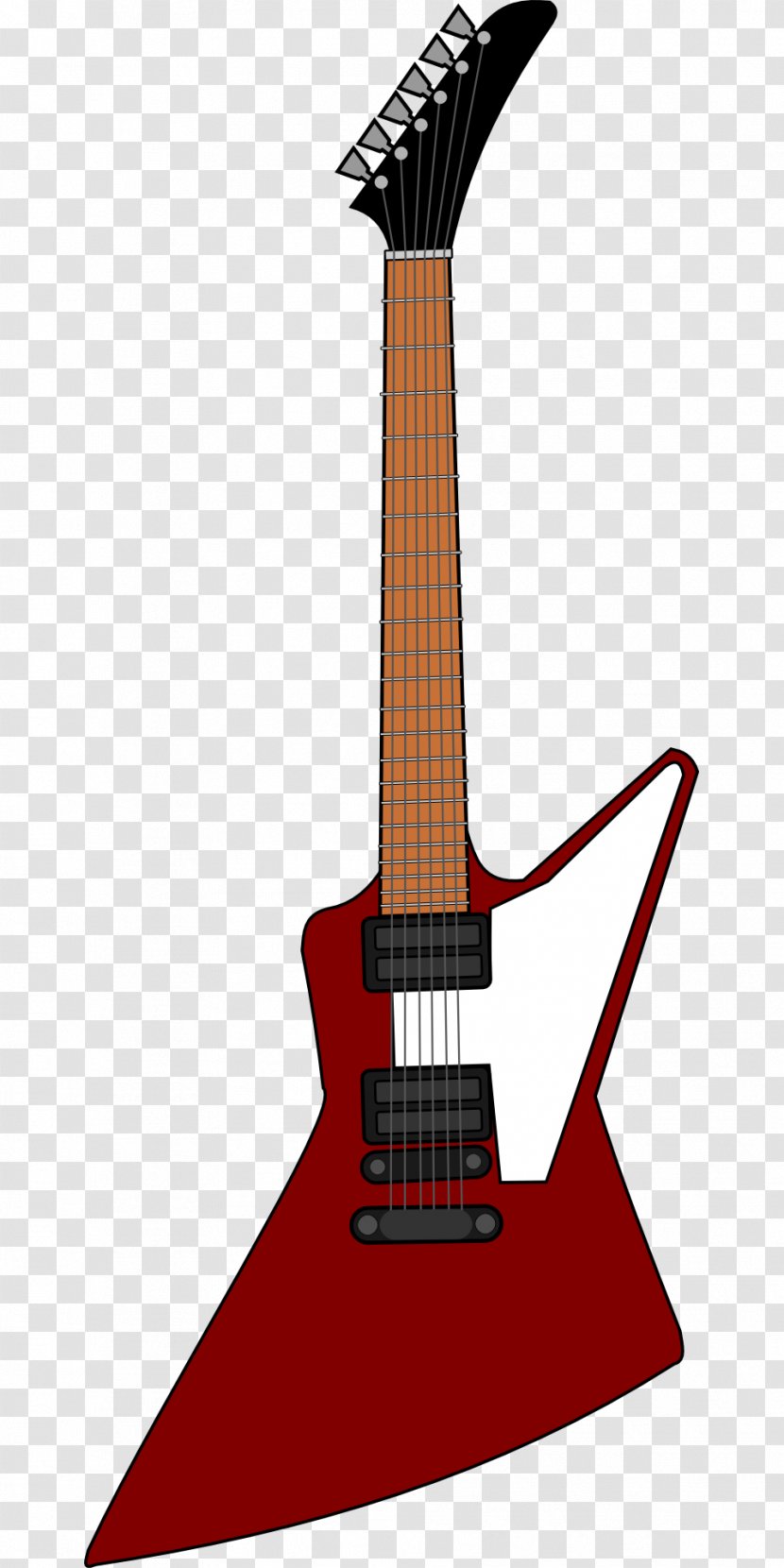 Gibson Explorer Flying V Les Paul Guitar - Tree Transparent PNG