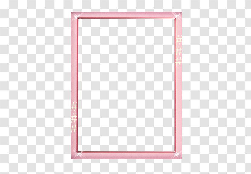 Picture Frames Photography Square Film Frame - Moldura Rosa Transparent PNG
