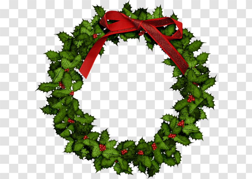 Christmas Wreath Clip Art - Leaf - Couronne Transparent PNG