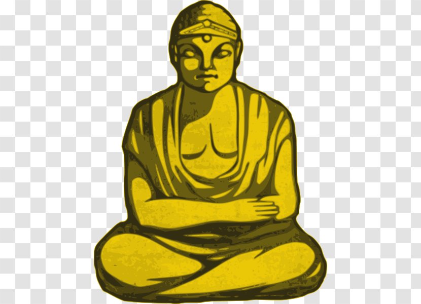 Gautama Buddha Golden The Buddhism Clip Art - Meditation Transparent PNG