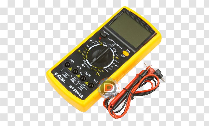 Electronics Digital Data Multimeter Ohmmeter Ammeter - Voltmeter Transparent PNG