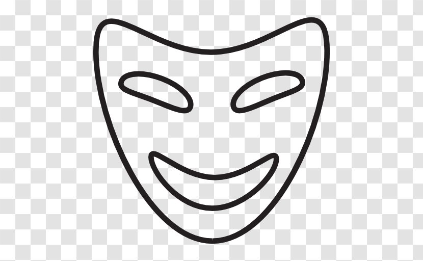 Comedy Theatre Mask - Silhouette Transparent PNG