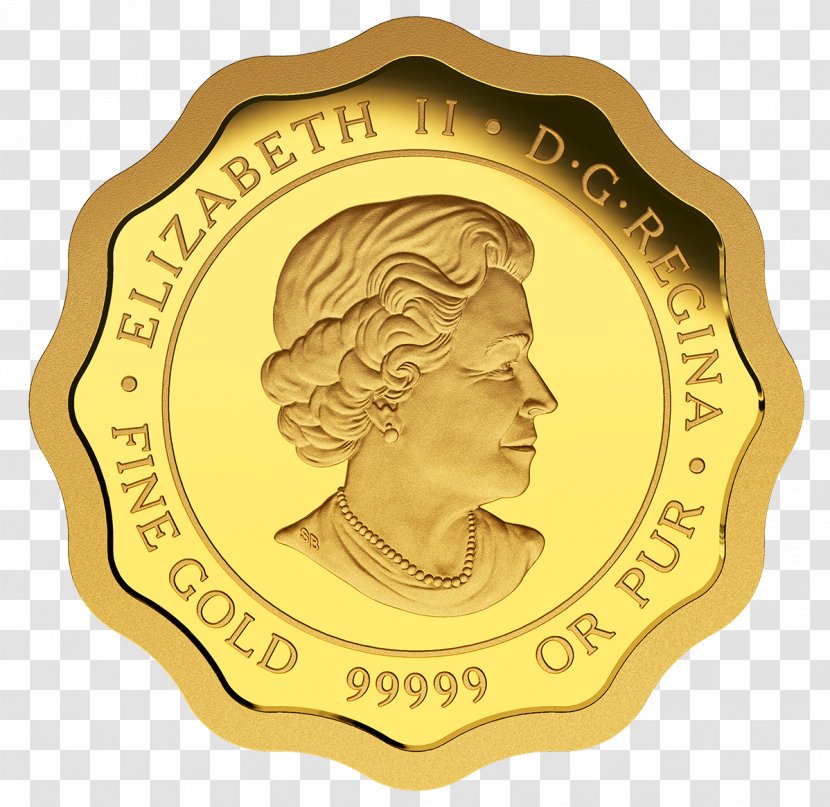 Gold Coin Money Currency - Canadian Maple Leaf - Silver Coins Transparent PNG