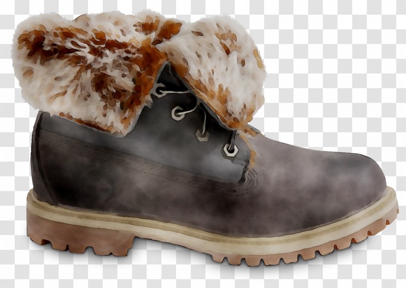 Snow Boot Shoe - Hiking - Fur Transparent PNG