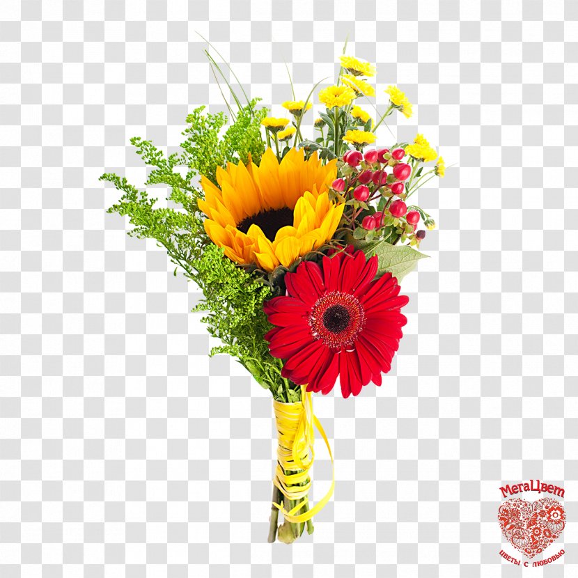 Flower Bouquet Gift Cut Flowers - Flowering Plant - Gerbera Transparent PNG