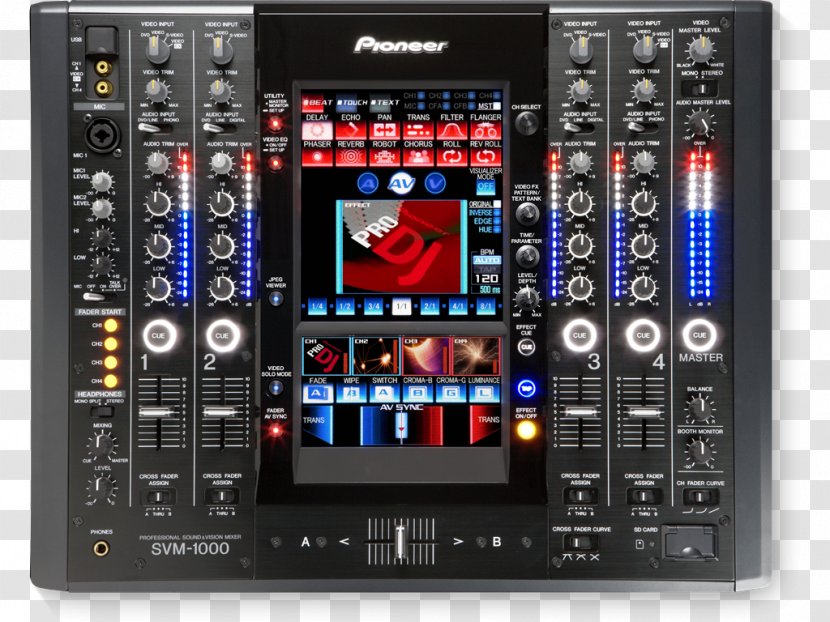 SVM-1000 Pioneer DJ Audio Mixers DJM Mixer - Vj - Sound Transparent PNG