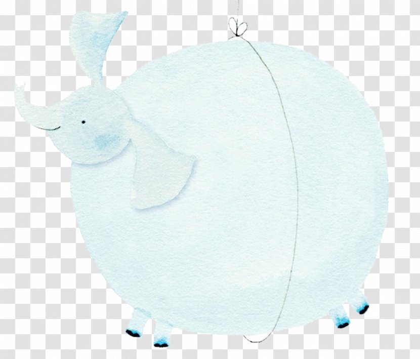 Plush Rabbit Stuffed Toy Textile - Hand-painted Belly Swollen Elephant Transparent PNG
