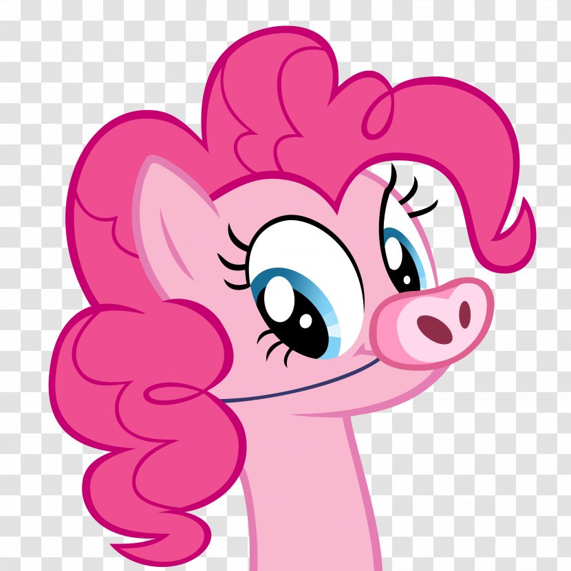 Pinkie Pie Pony Piggie - Silhouette - Clams Transparent PNG