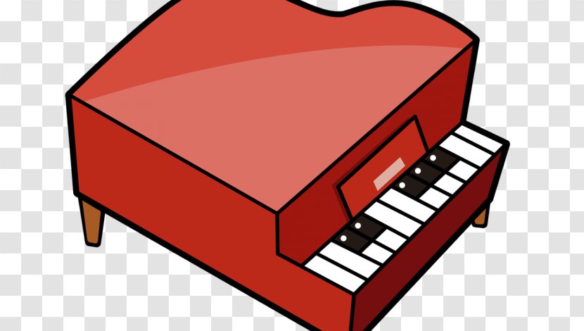 Piano Cartoon - Grand - Red Steinway Sons Transparent PNG