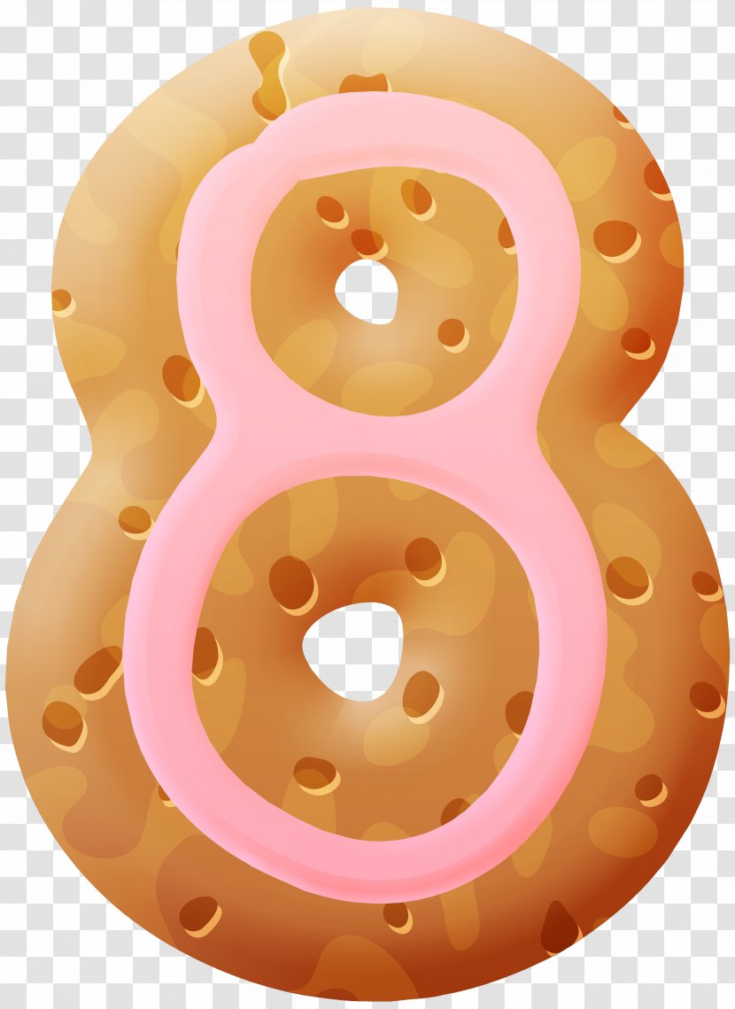 Biscuit Clip Art - Product Design - Number Eight Clipart Image Transparent PNG