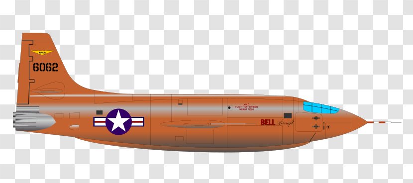Airplane Bell X-1 Clip Art - Narrow Body Aircraft Transparent PNG