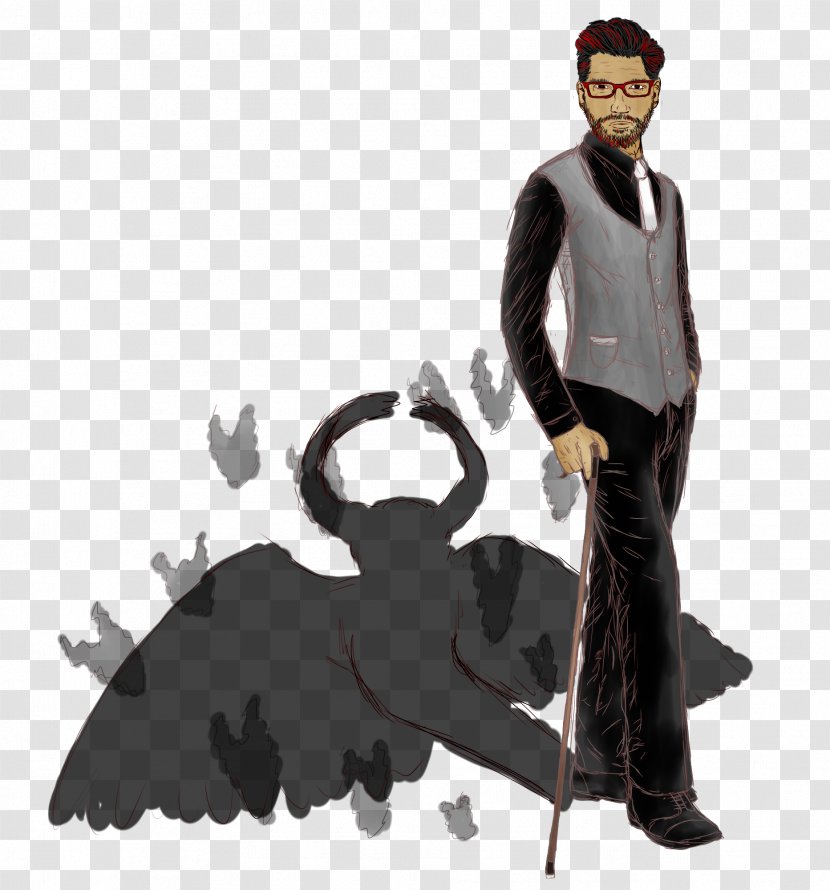 Male Cattle World Illustration Character - Art - Exorcist Graphic Transparent PNG