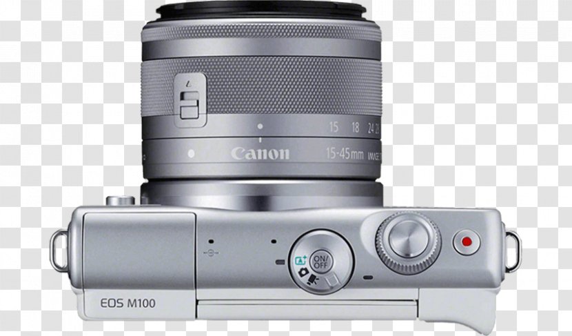 Canon EOS M100 Mirrorless Interchangeable-lens Camera - Interchangeablelens Transparent PNG