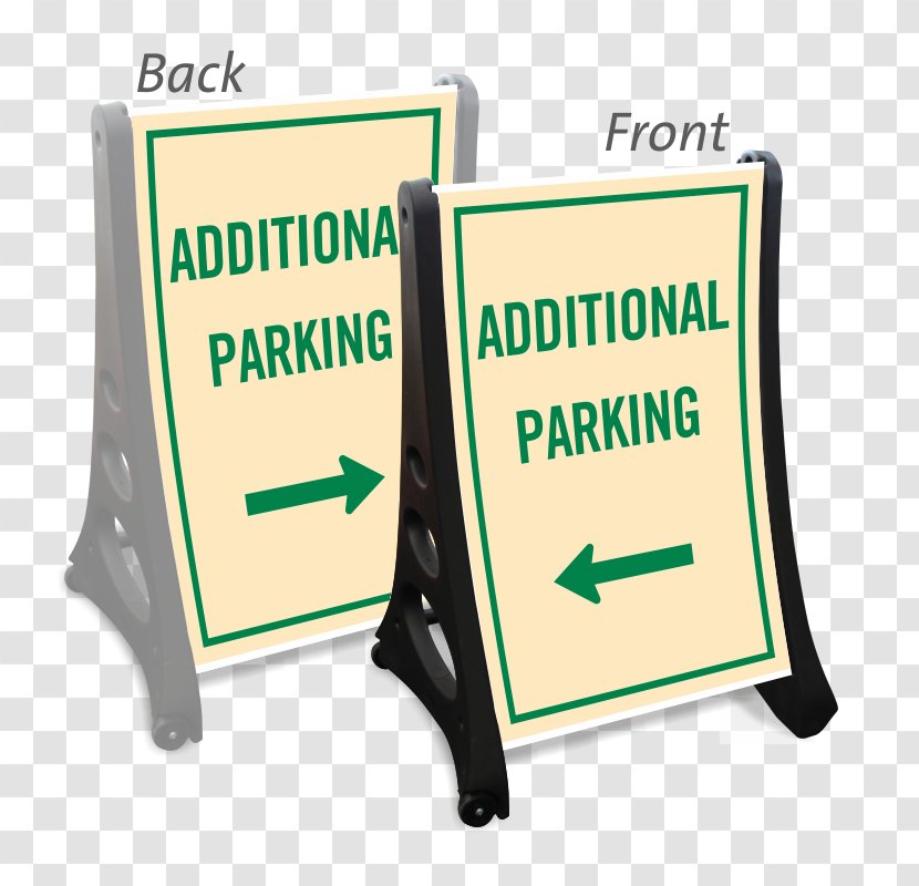 Valet Parking Car Park Signage - Roll-up Transparent PNG