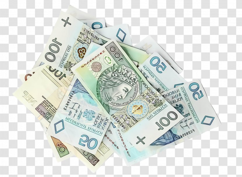 Cash Money Currency Banknote Dollar - Watercolor - Paper Product Transparent PNG