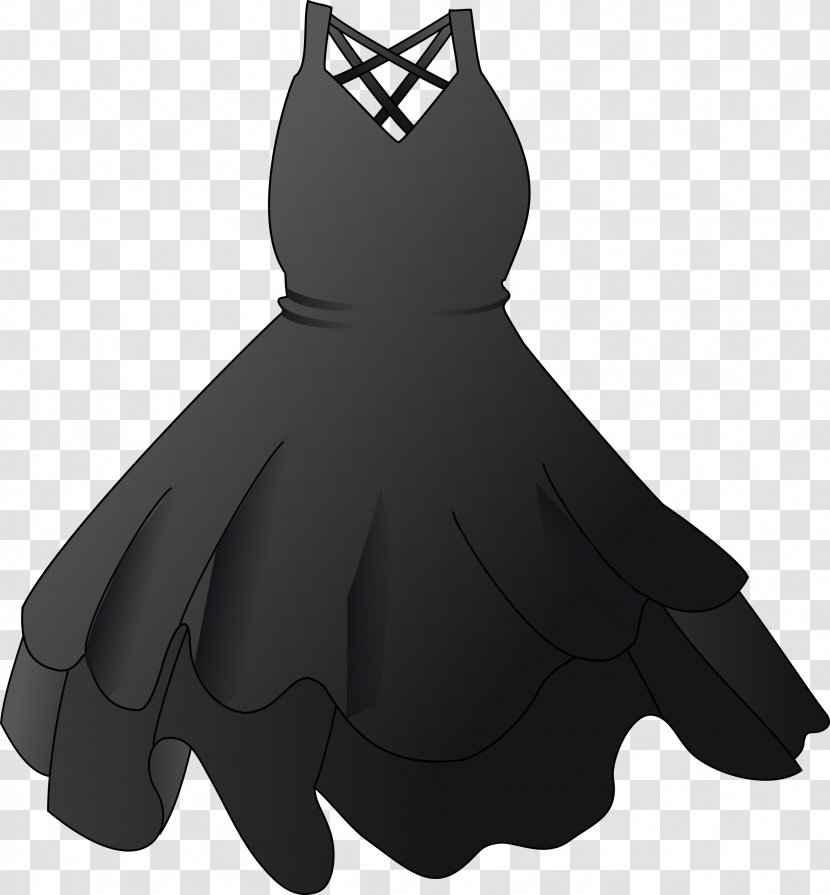 Little Black Dress Wedding Clothing Clip Art - Fashion - Big Cliparts Transparent PNG