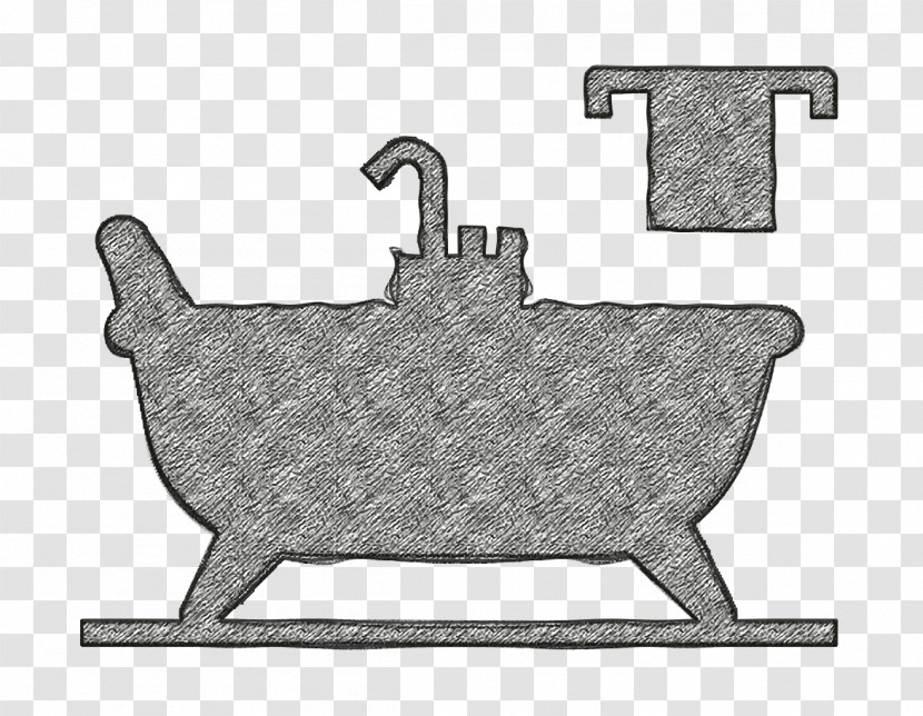 Home Decoration Icon Bathtub Icon Transparent PNG