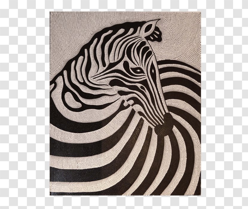 Zebra Wildlife Black M Font - Horse Like Mammal Transparent PNG