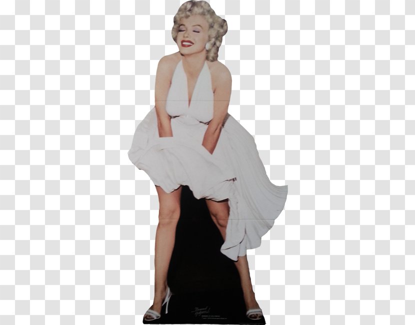 White Dress Of Marilyn Monroe Cocktail Gown - Flower - Moore Transparent PNG