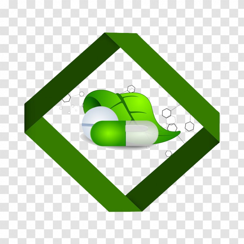 Green Capsule - Pharmaceutical Drug - Diamond Picture Box Leaves Transparent PNG