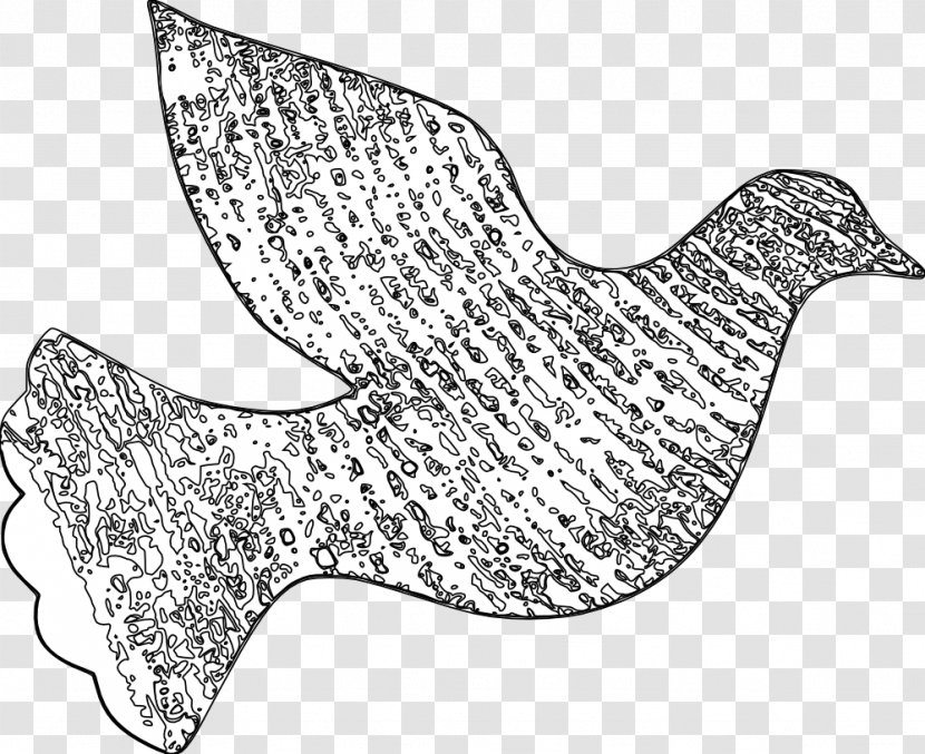 Line Art Peace Symbols Doves As Drawing Clip - Shoe - Henne Transparent PNG