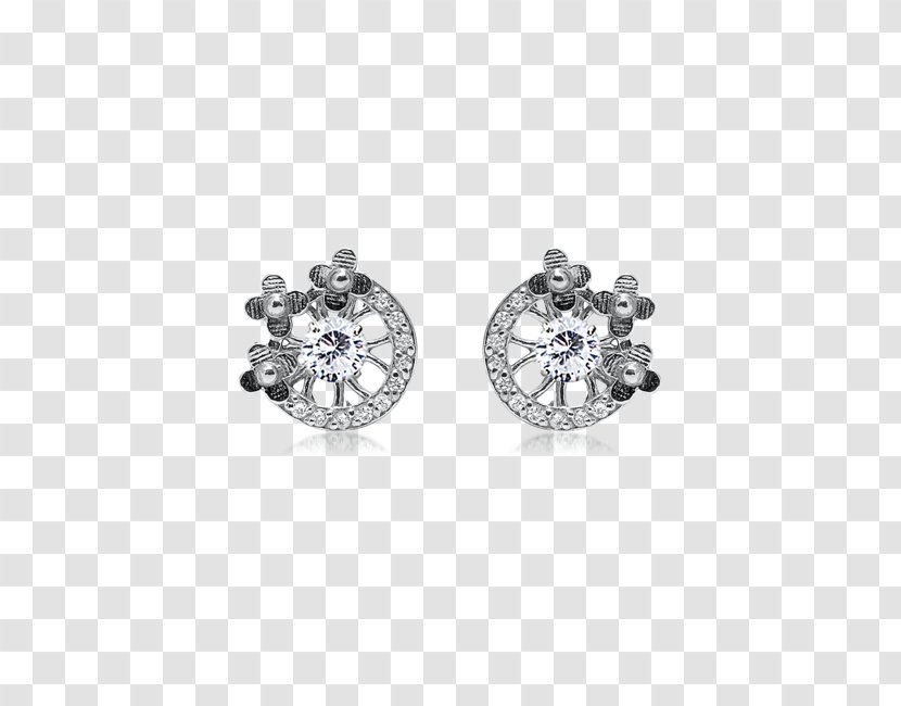 Earring Silver Body Jewellery Bling-bling Transparent PNG