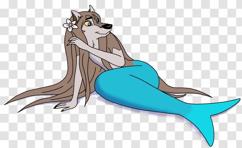 Aleu Nuk Mermaid Gray Wolf Balto - Heart Transparent PNG