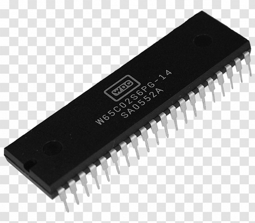 Microcontroller MOS Technology 6502 Integrated Circuits & Chips Central Processing Unit Microprocessor - Electronic Component - Commodore International Transparent PNG