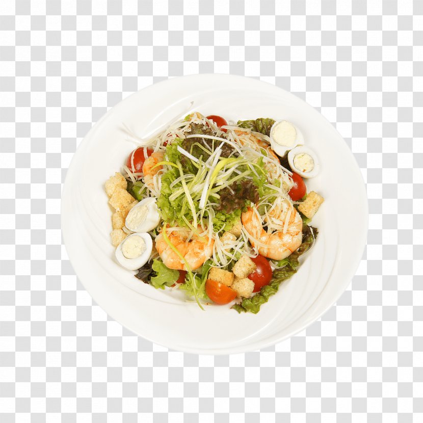 Caesar Salad Vegetarian Cuisine Pasta Tuna Transparent PNG