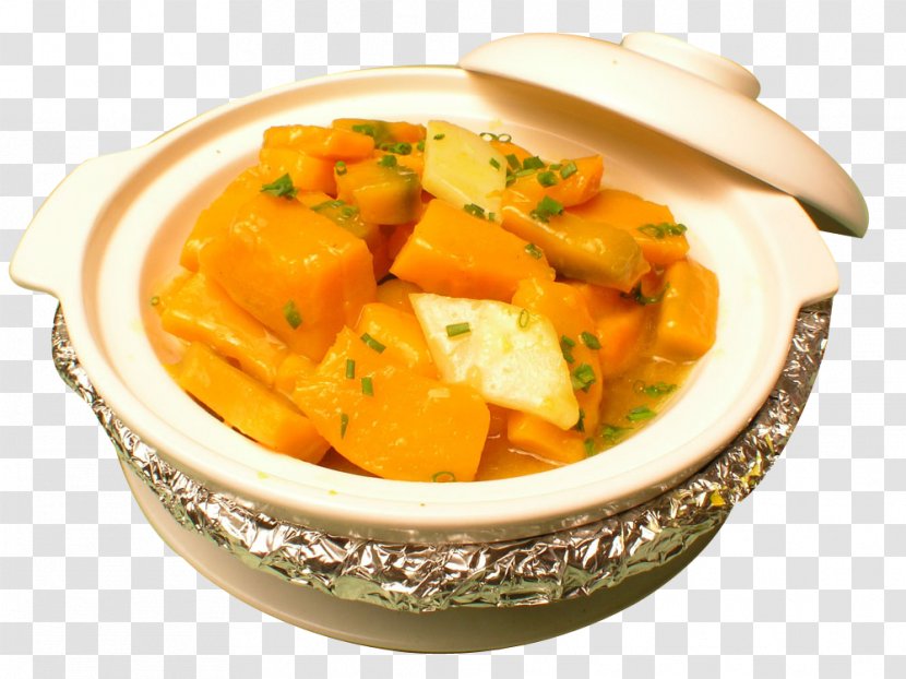 Potato Curry Spaghetti Squash Pumpkin - Stew Picture Material Transparent PNG