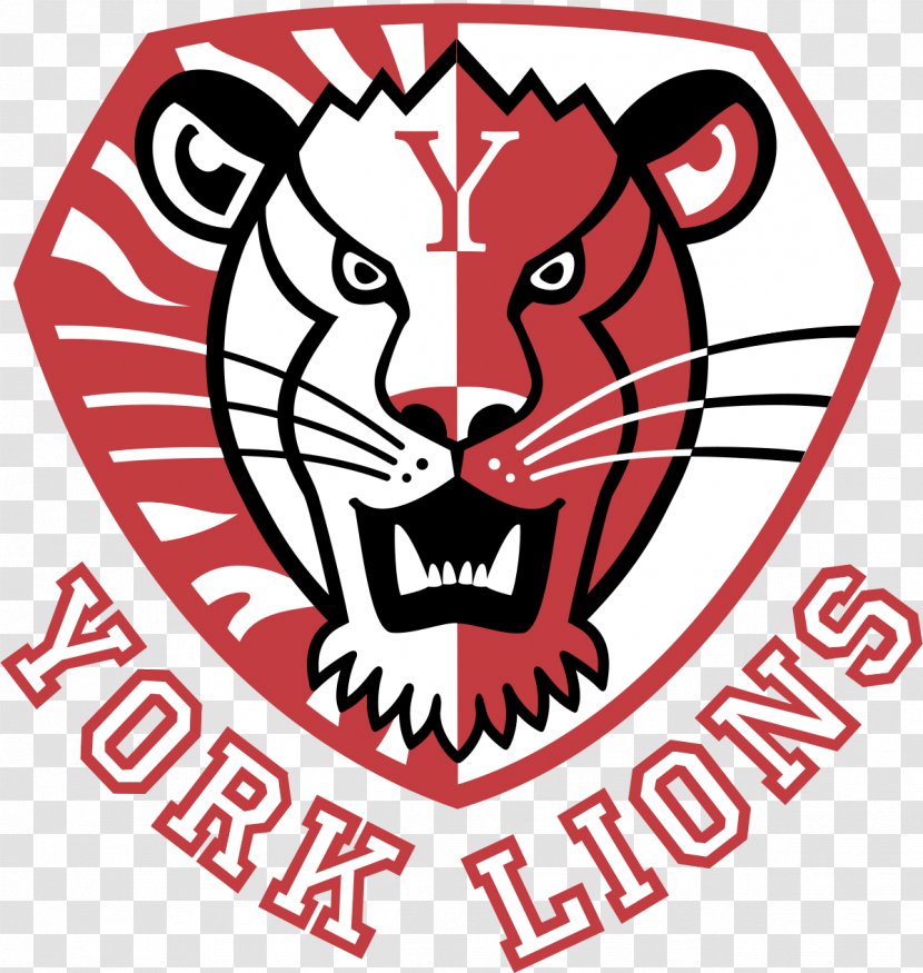 York University Lions Women's Ice Hockey Of Windsor - Logo - Student Transparent PNG
