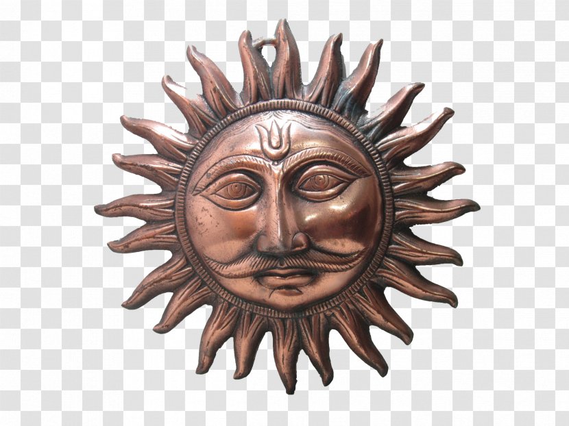 Copper Bronze Surya - Metal - Face The Sun Transparent PNG