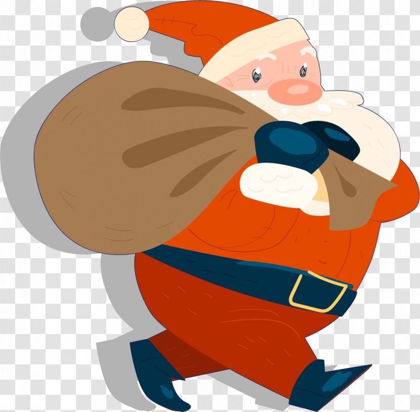 Santa Claus Christmas Day Image Design - Art - Old Man Cartoon Transparent PNG