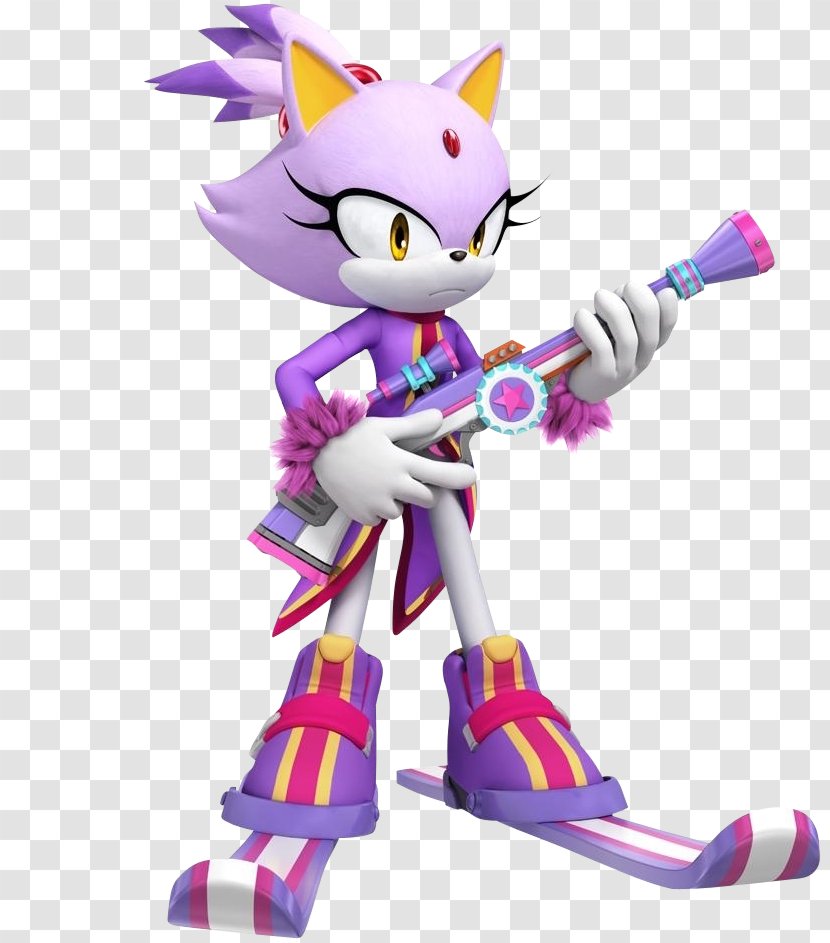 Mario & Sonic At The Olympic Games Winter Rush Adventure Amy Rose Wii - Purple - Juegos Transparent PNG