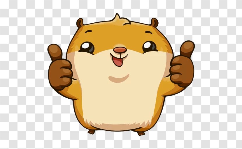 Sticker Telegram Наклейка VKontakte Hamster - Hand Transparent PNG