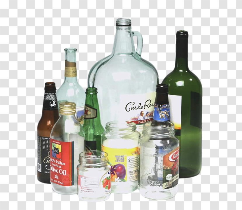 Glass Bottle Recycling Jar - Drinkware - Jars Prototype Transparent PNG