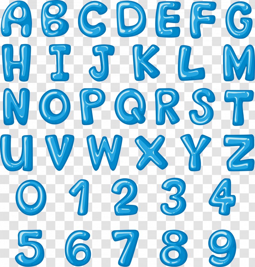 English Alphabet Letter Font - Blue - Sky Transparent PNG