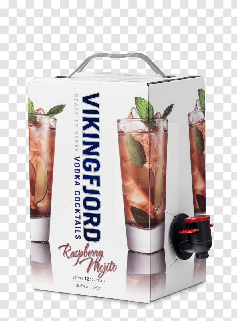 Vikingfjord Mojito Vodka Cocktail Alcoholic Drink - Raspberry Transparent PNG