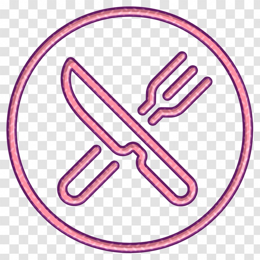 Holiday Travelling Icon Restaurant Food - Symbol Pink Transparent PNG