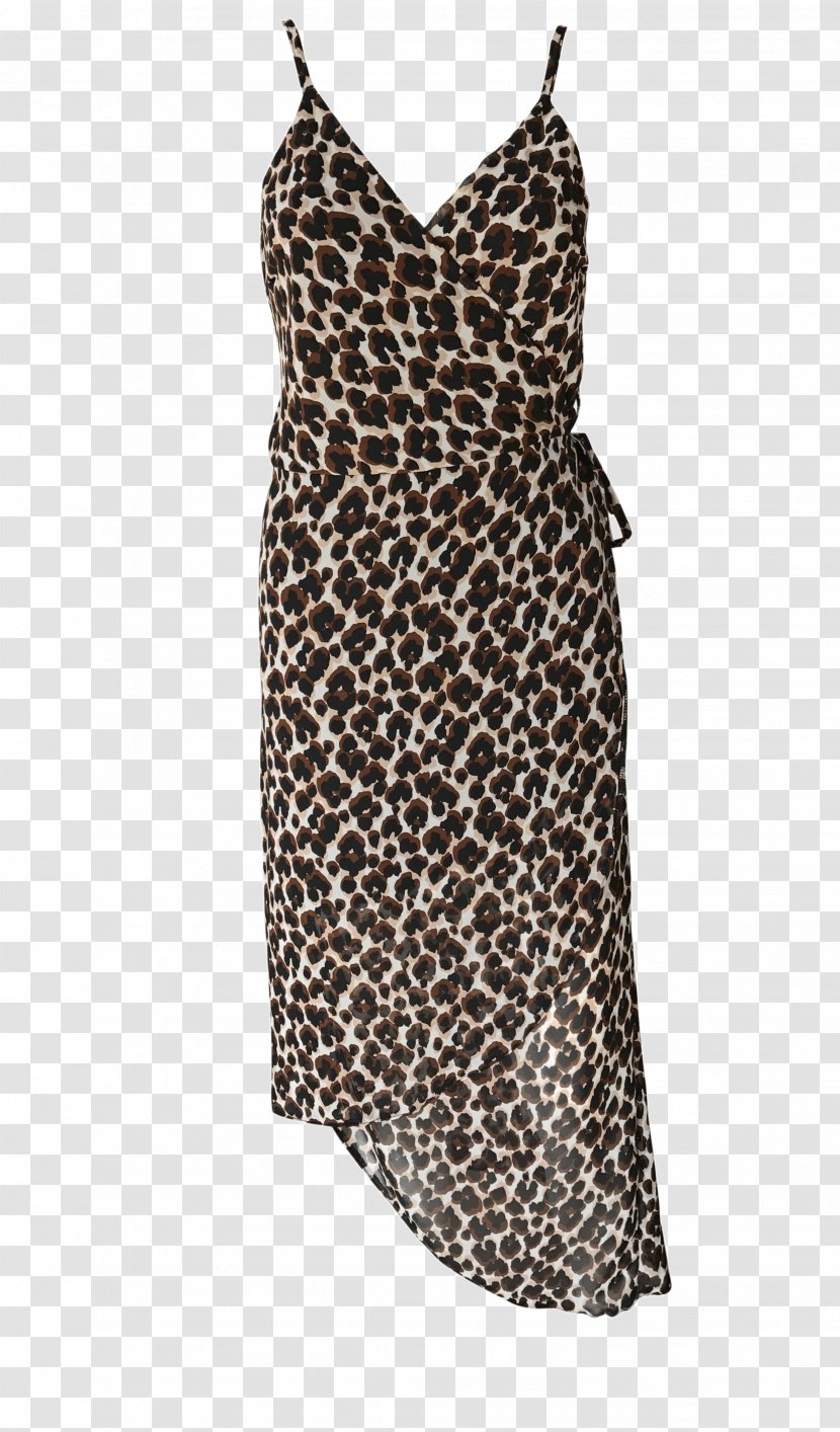 Wrap Dress Animal Print Leopard - Strap Transparent PNG