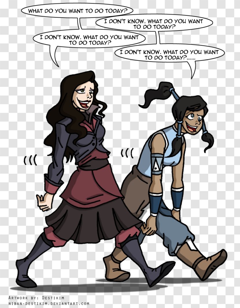 Korra Asami Sato Zuko Bolin Azula - Shipping - Comic Ballon Transparent PNG