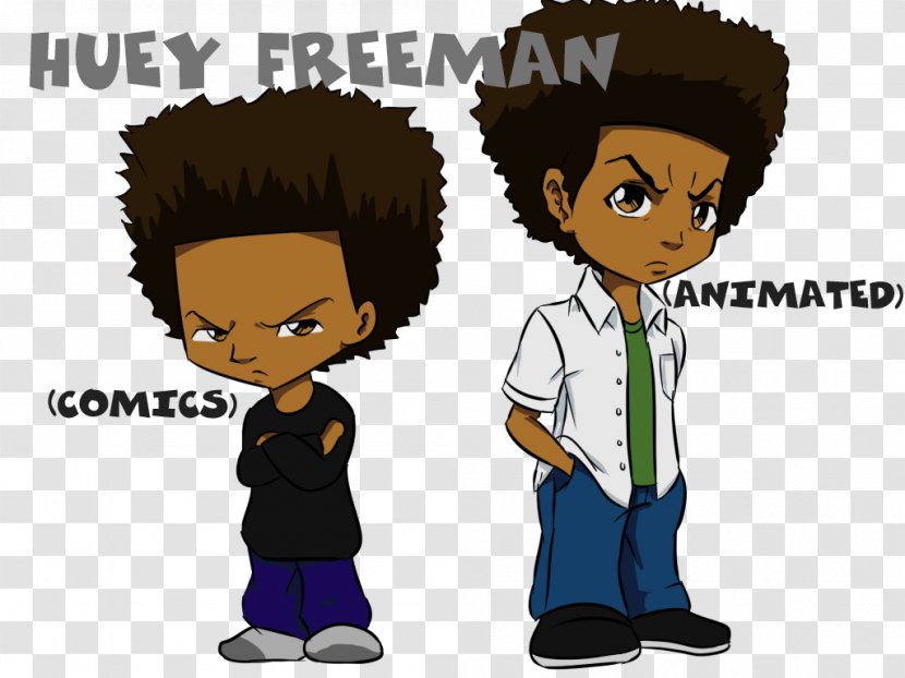 Huey Freeman Riley The Boondocks Comic Strip - Animated Film - Free Man Transparent PNG