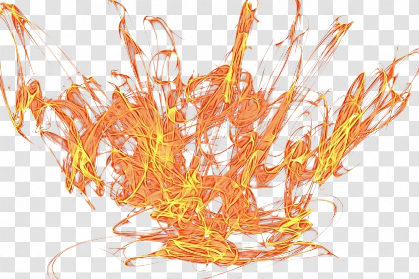 Cartoon Grass - Orange - Plant Transparent PNG